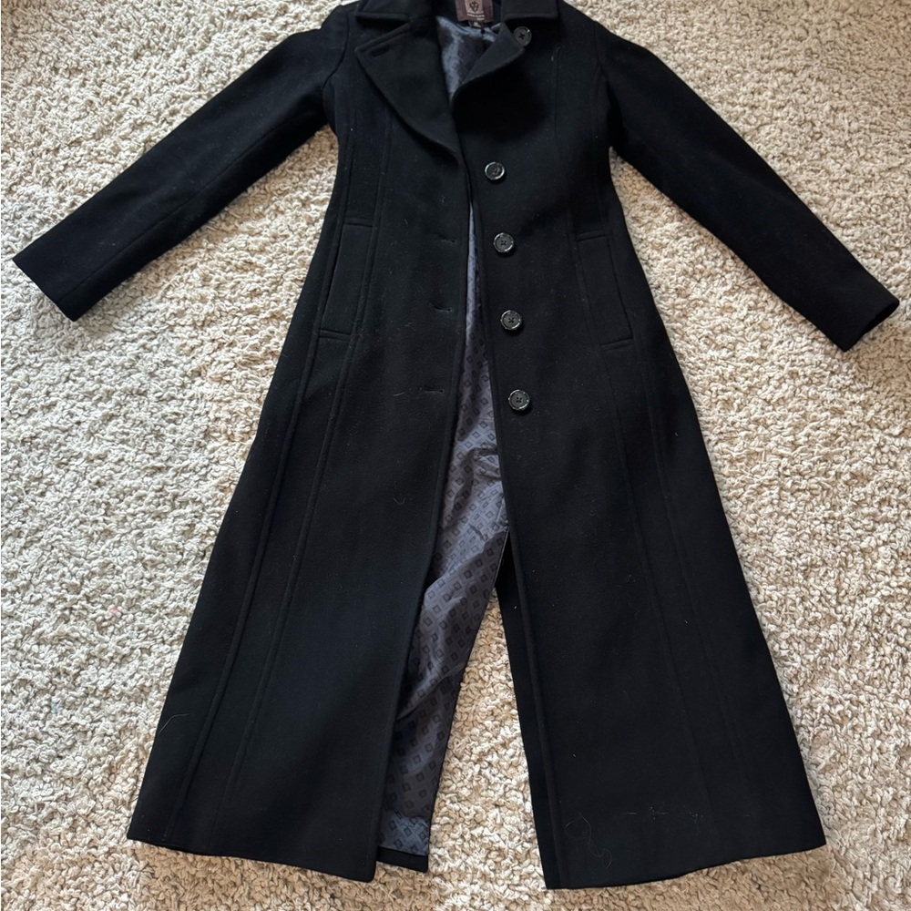 Anne Klein Black Wool Coat